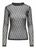 Only Top SALINA l/s Lace Top Jrs, zwart