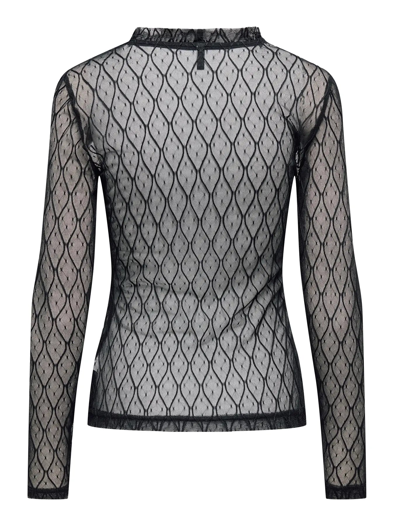 Only Top SALINA l/s Lace Top Jrs, zwart