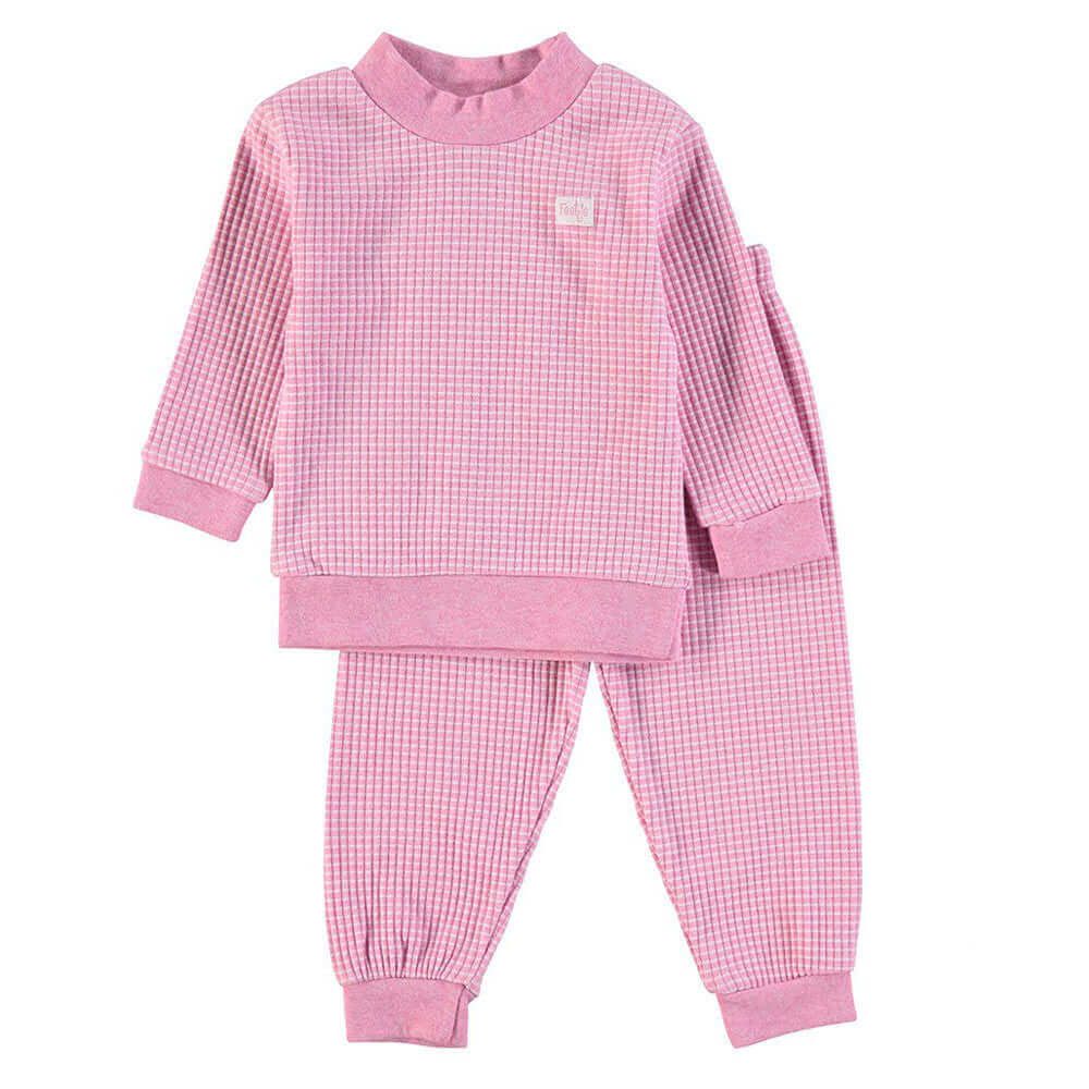 Feetje Wafel Pyjama in de kleuren Pink, Green, Blue en Stroopwafel