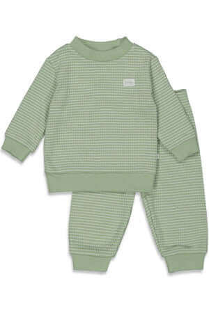 Feetje Wafel Pyjama in de kleuren Pink, Green, Blue en Stroopwafel