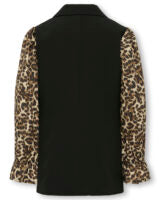 Kids Only Girls, Oversize Blazer KIRA, Leo, Black/Leo Sleeve