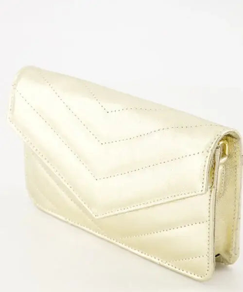 Handtas Clutch LAURIE, Metallic Gold