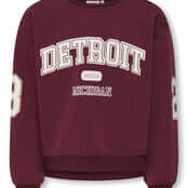 Kids Only Girls, Sweater, VICTORY, Cabernet Detroit/Cloud Dancer