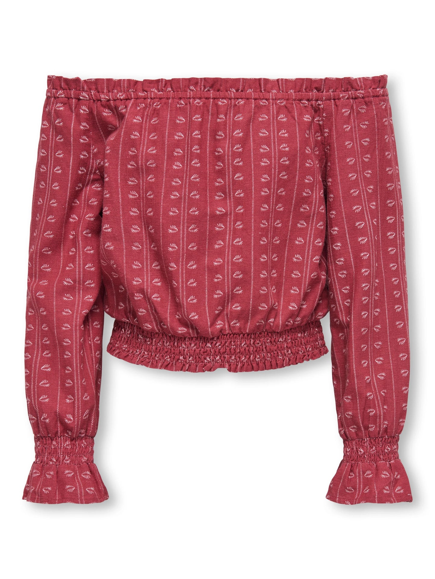Kids Only Girls Shirt BOLETTA, Off shoulder,Earth Red