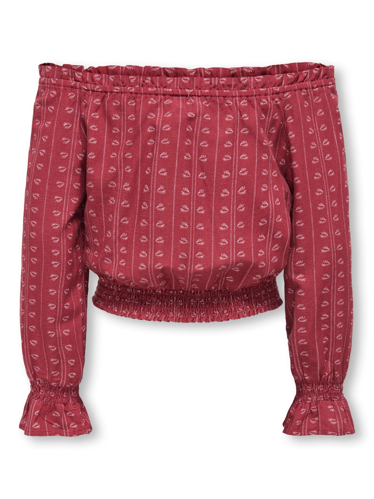 Kids Only Girls Shirt BOLETTA, Off shoulder,Earth Red