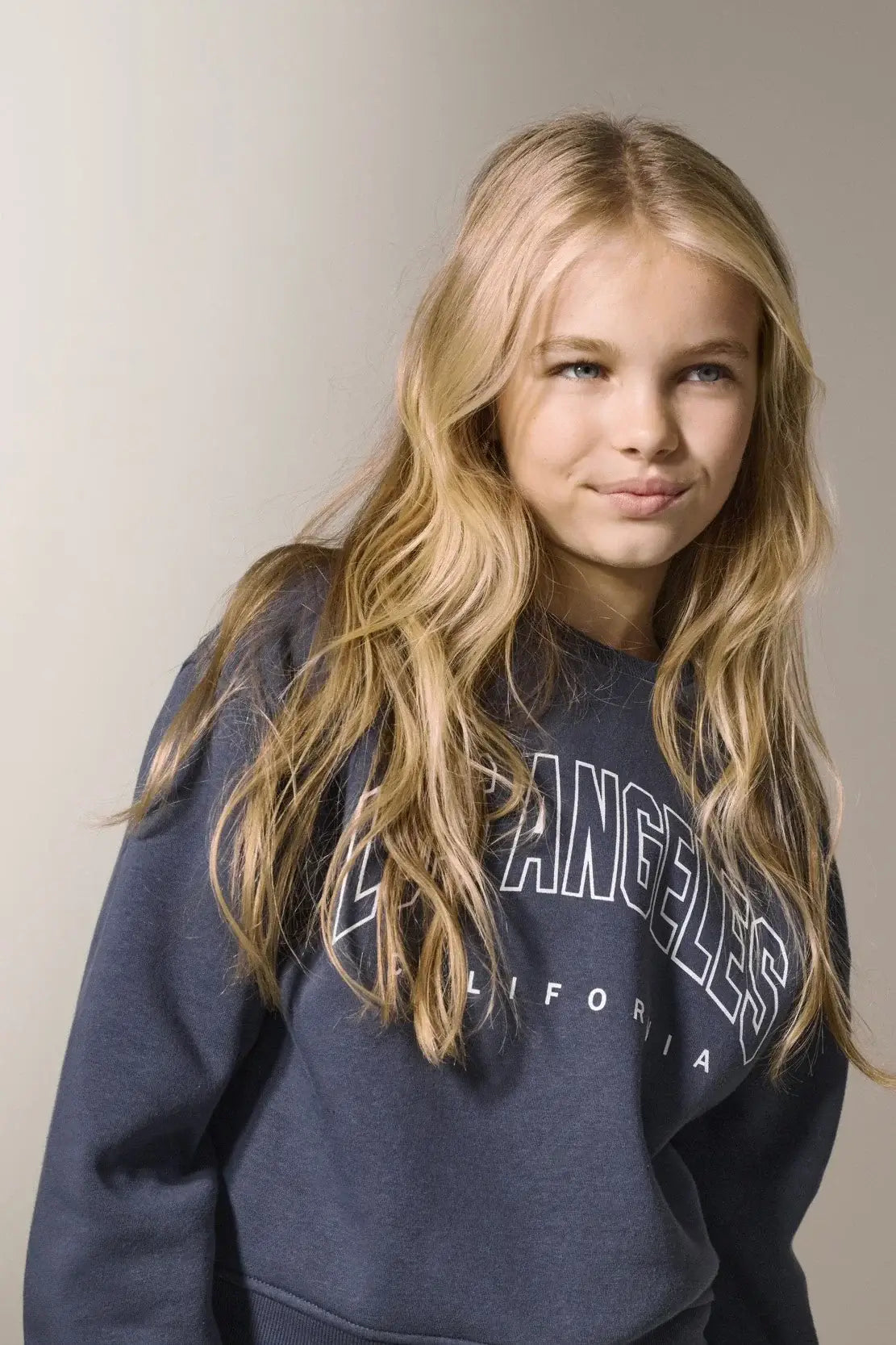 Kids Only Girls, Sweater CREW, Ombre Blue Los Angeles - California