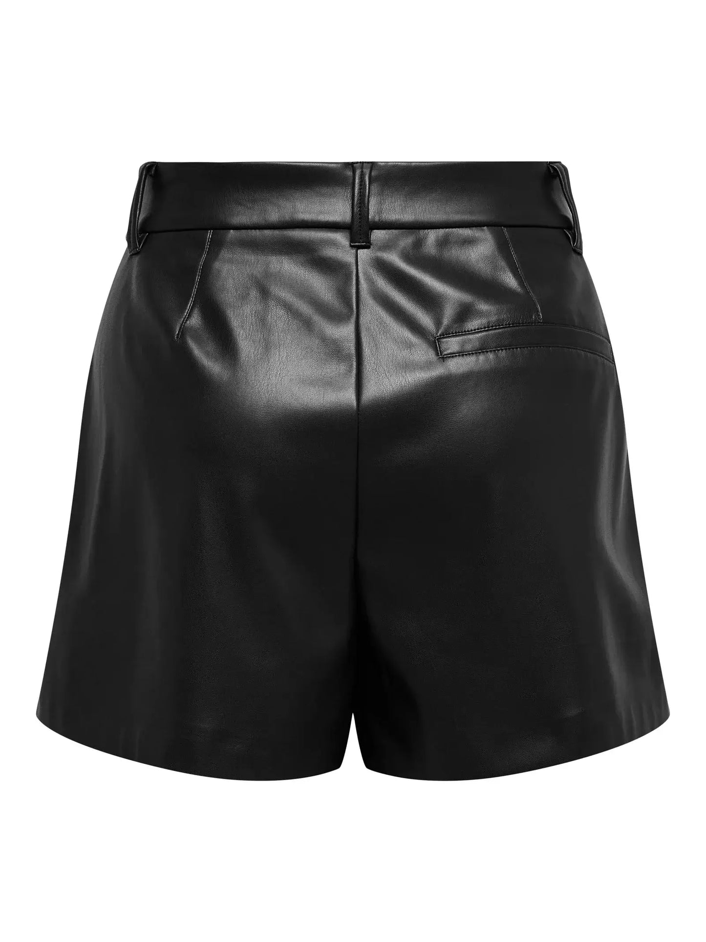 Only Lederlook Short, SMOOTH, Black