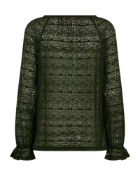 Freequent Blouse, IBENA, Kombu Green