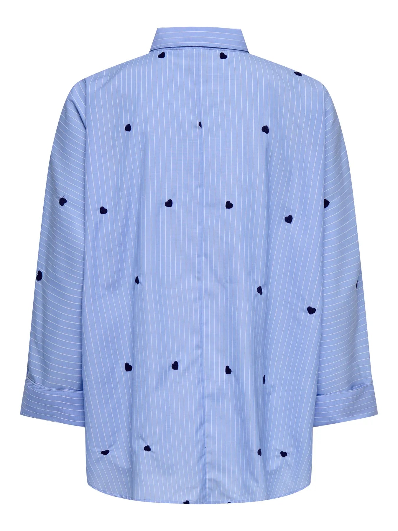 Only Blouse, NEW LINA GRACE, Moonlight Blue STRIPE MIDNIGHT BLUE HEART