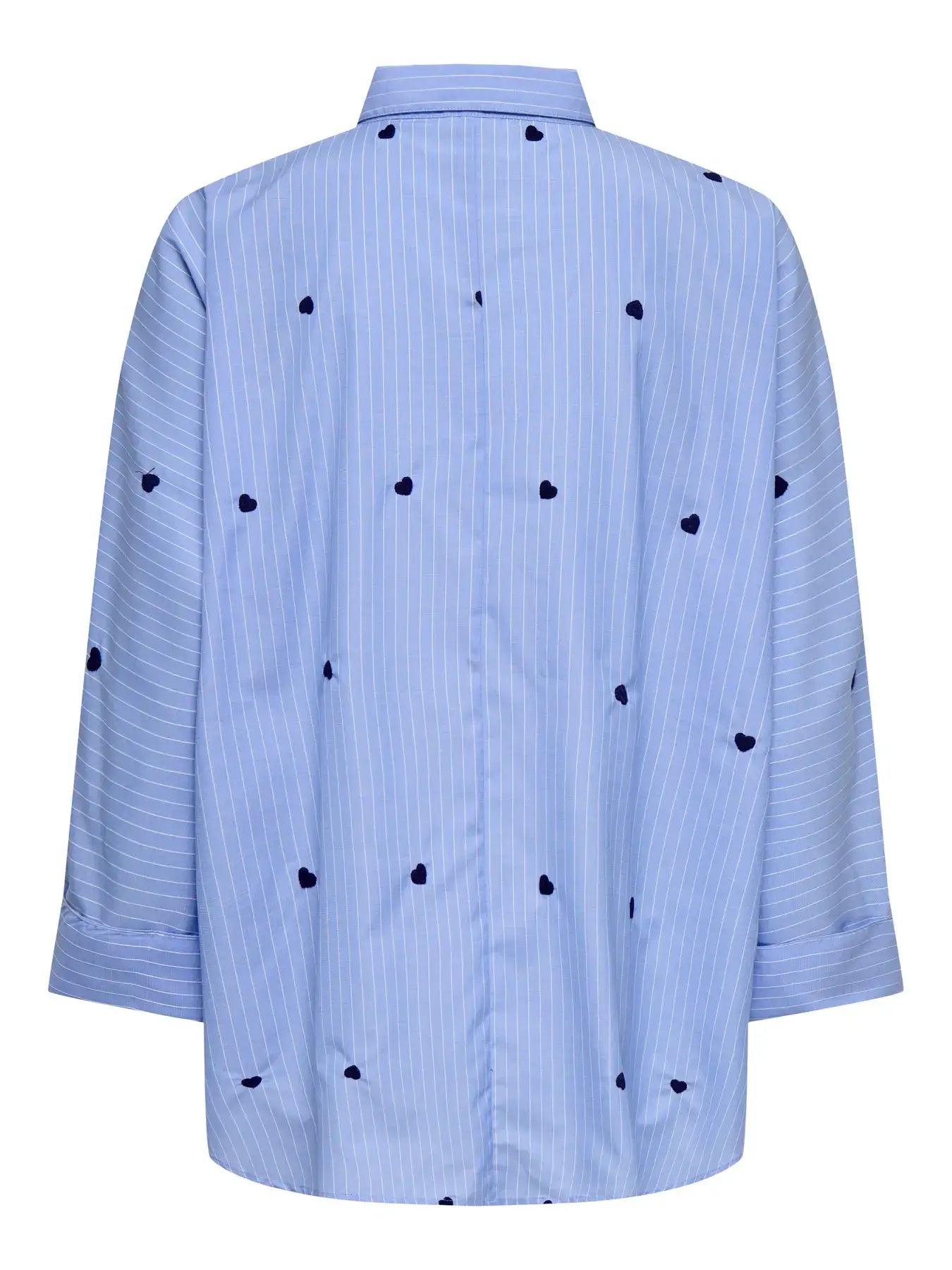 Only Blouse, NEW LINA GRACE, Moonlight Blue STRIPE MIDNIGHT BLUE HEART