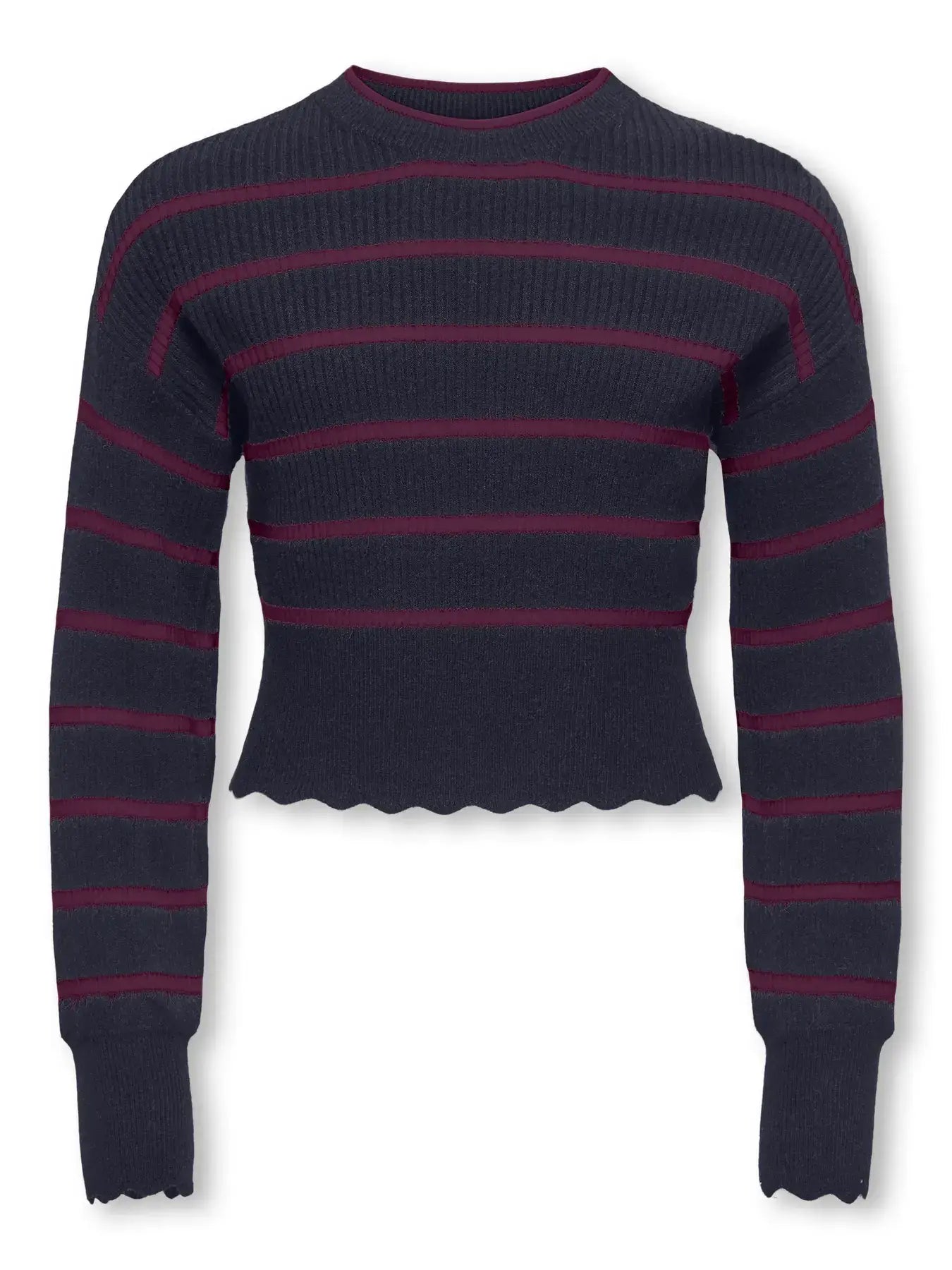 Only Girls Pullover, IBI, Night Sky Mauve Wine
