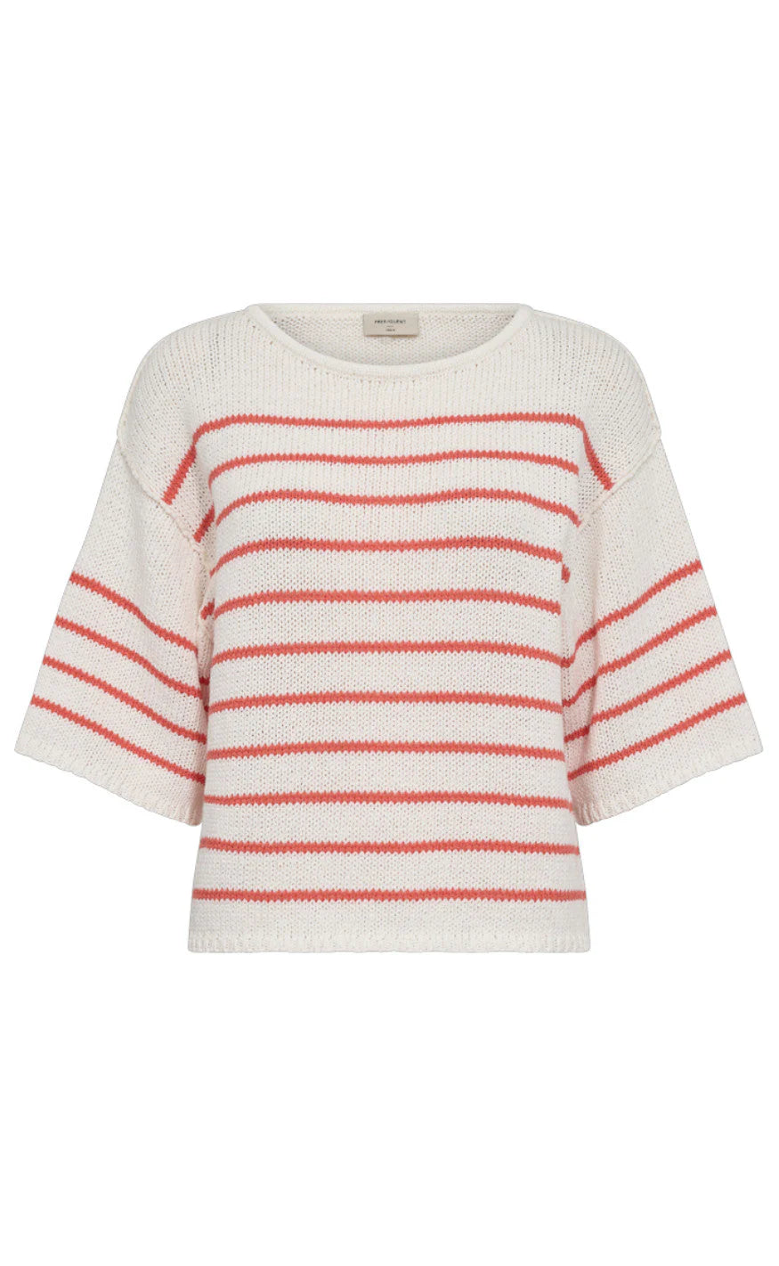 Freequent Pullover, GRANDE, White/Coral