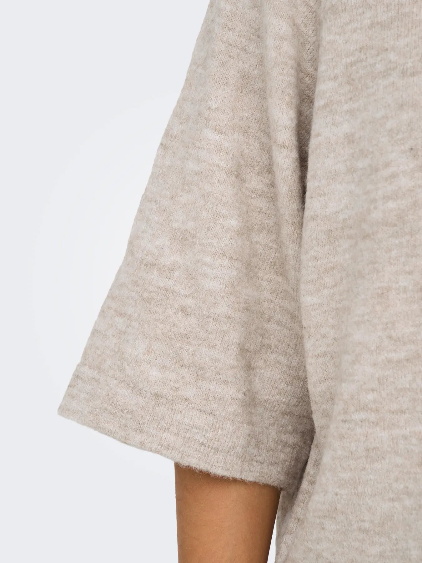 Only Dames Pullover SIMONI 3/4, Pumice Stone MELANGE