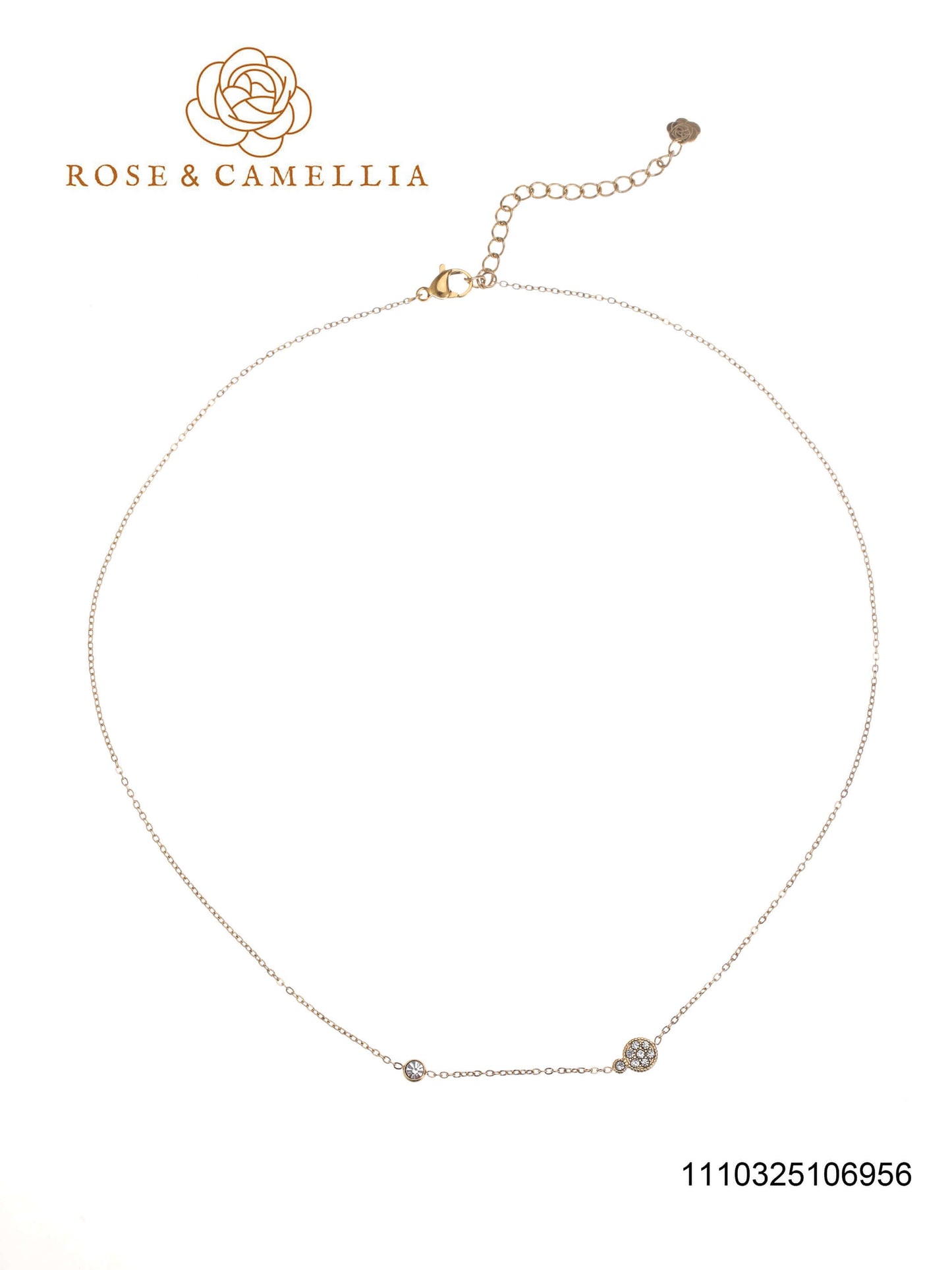 Sieraden Rose & Camellia Halsketting Goud, Fantasy Collectie