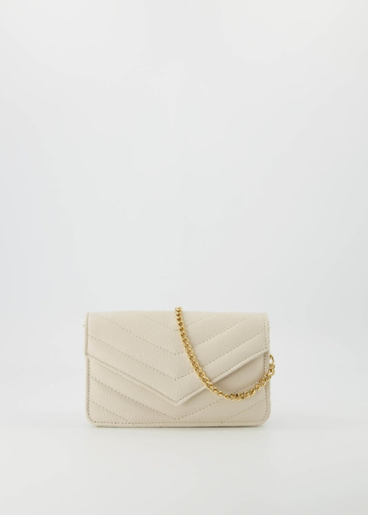 Handtas LAURI, Classic Grain, Ecru