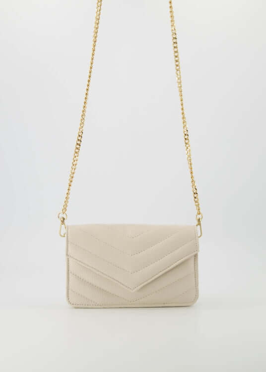 Handtas LAURI, Classic Grain, Ecru