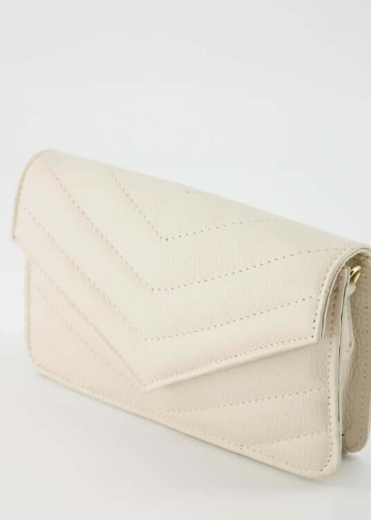 Handtas LAURI, Classic Grain, Ecru