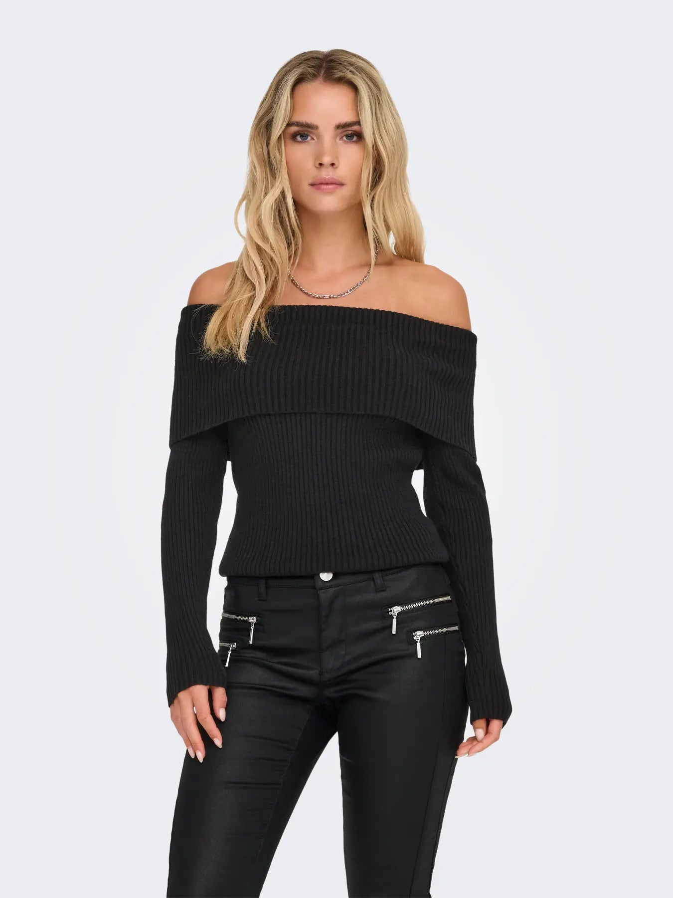Only Dames KATIA LIFE LS OFF SHOULDER, Black