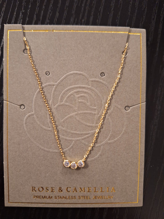 Sieraden Rose & Camellia Halsketting Goud, Fantasy Collectie