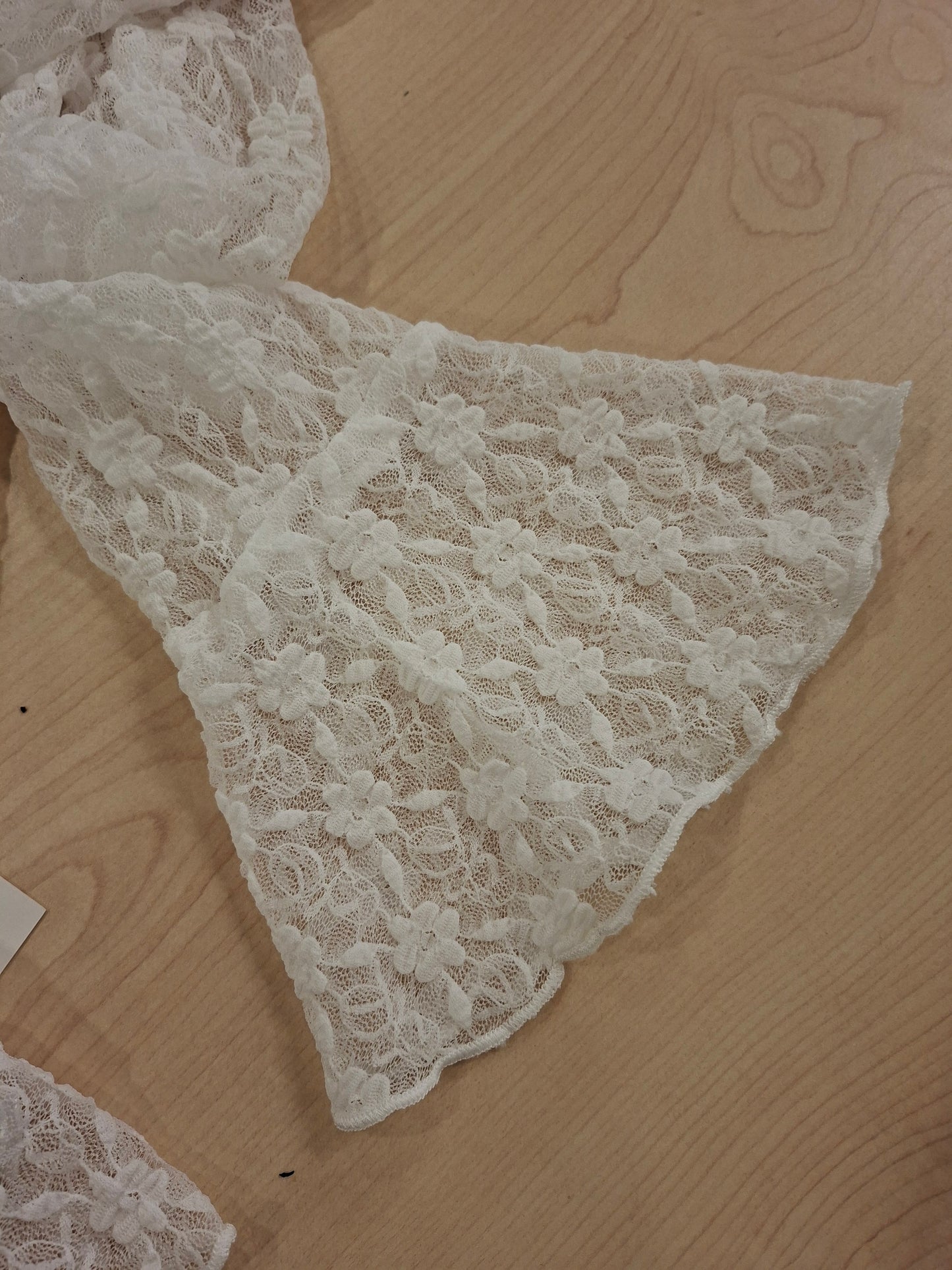 Ambika Lace top flare mouw Wit