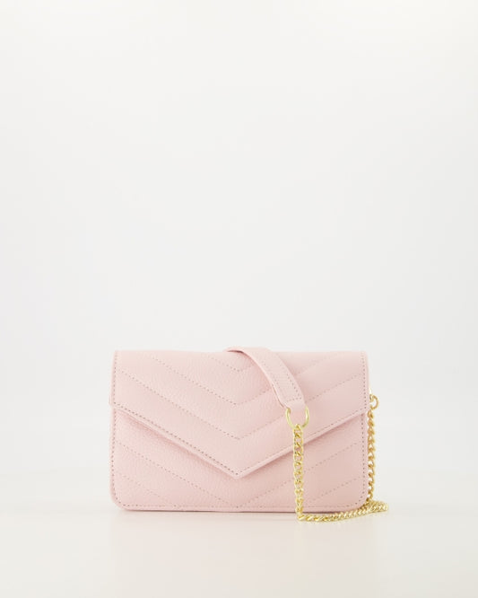 Handtas LAURI, Classic Grain, Pale Pink