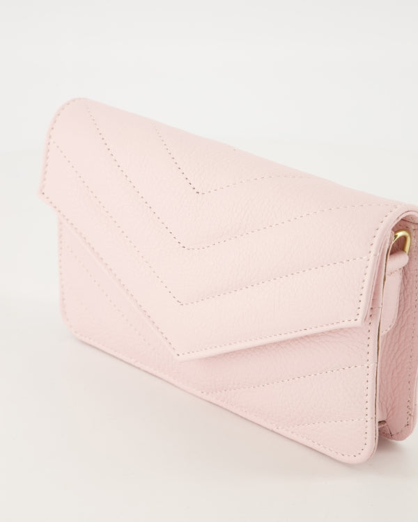 Handtas LAURI, Classic Grain, Pale Pink