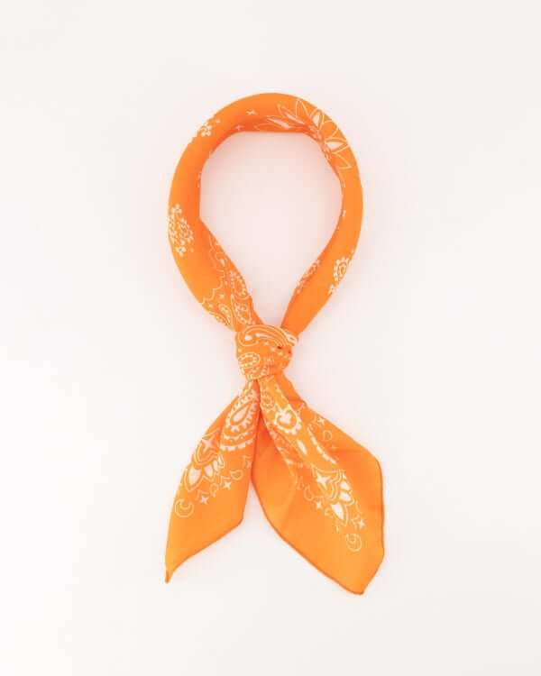 Oranje dames sjaal met bloemendessin, perfect voor elke gelegenheid en stijl, gemaakt van hoogwaardige materialen.