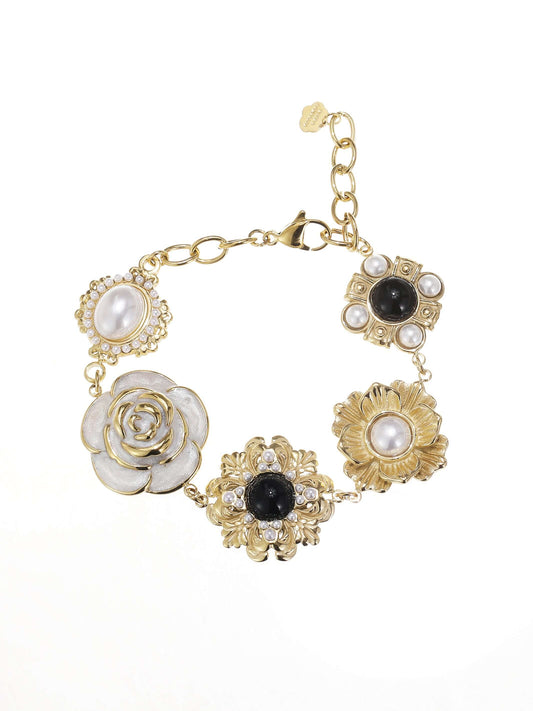 Sieraden Rose & Camellia Armband, Vintage Collectie goud