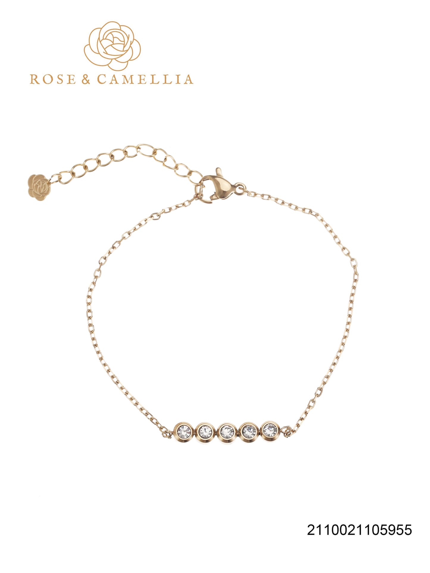 Sieraden Rose & Camellia Armband goud, Fantasy Collectie