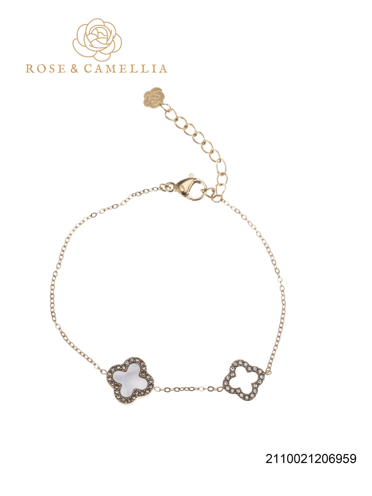 Sieraden Rose & Camellia Armband goud, Fantasy Collectie