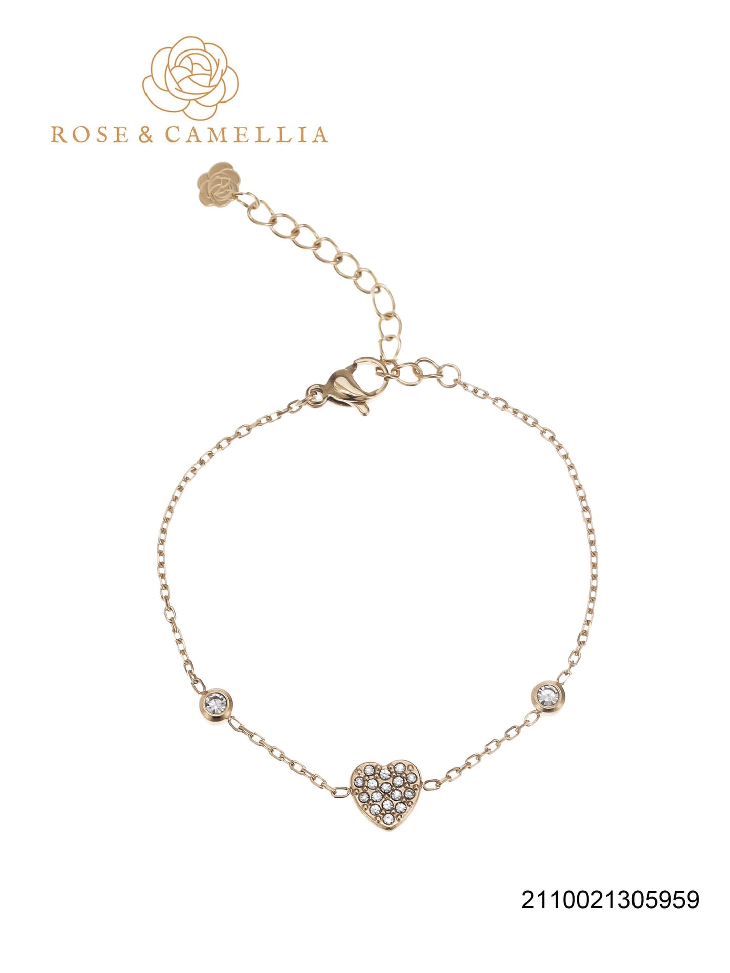 Sieraden Rose & Camellia Armband goud, Fantasy Collectie