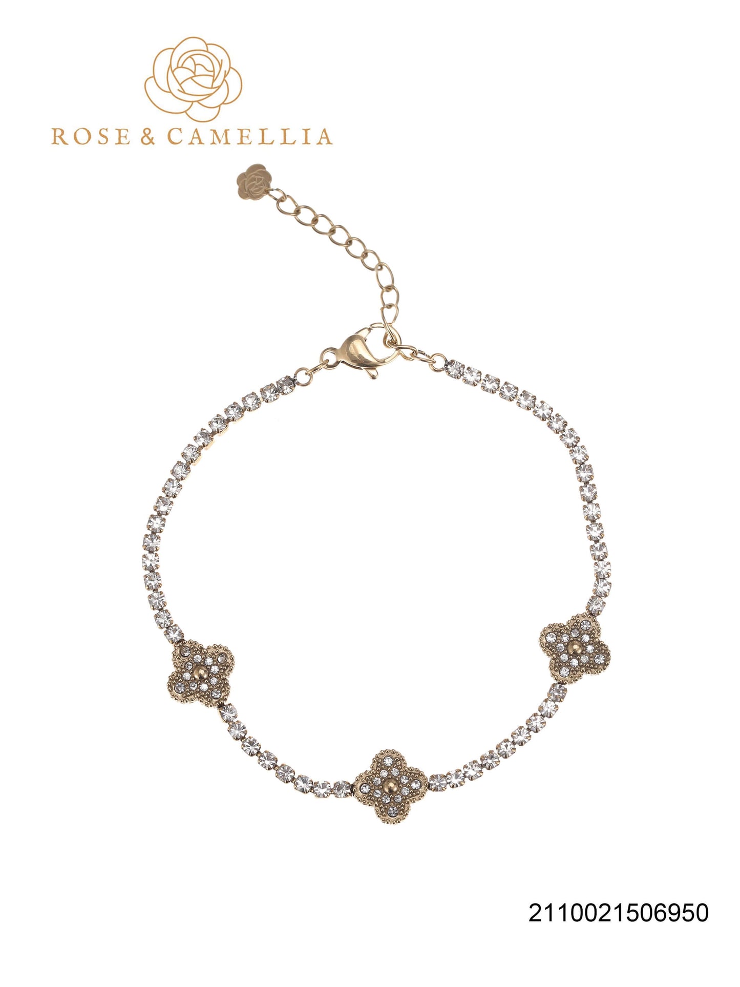 Sieraden Rose & Camellia Armband goud, Fantasy Collectie