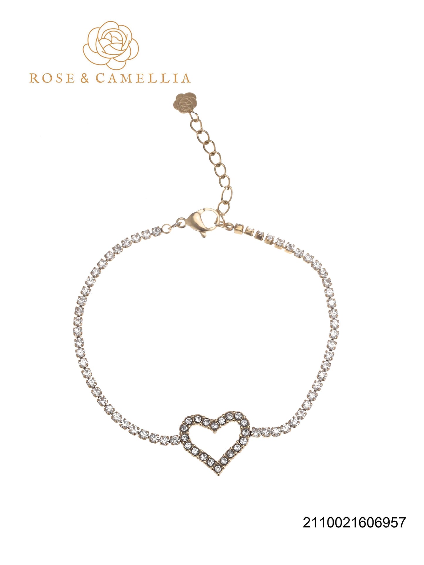 Sieraden Rose & Camellia Armband goud, Fantasy Collectie