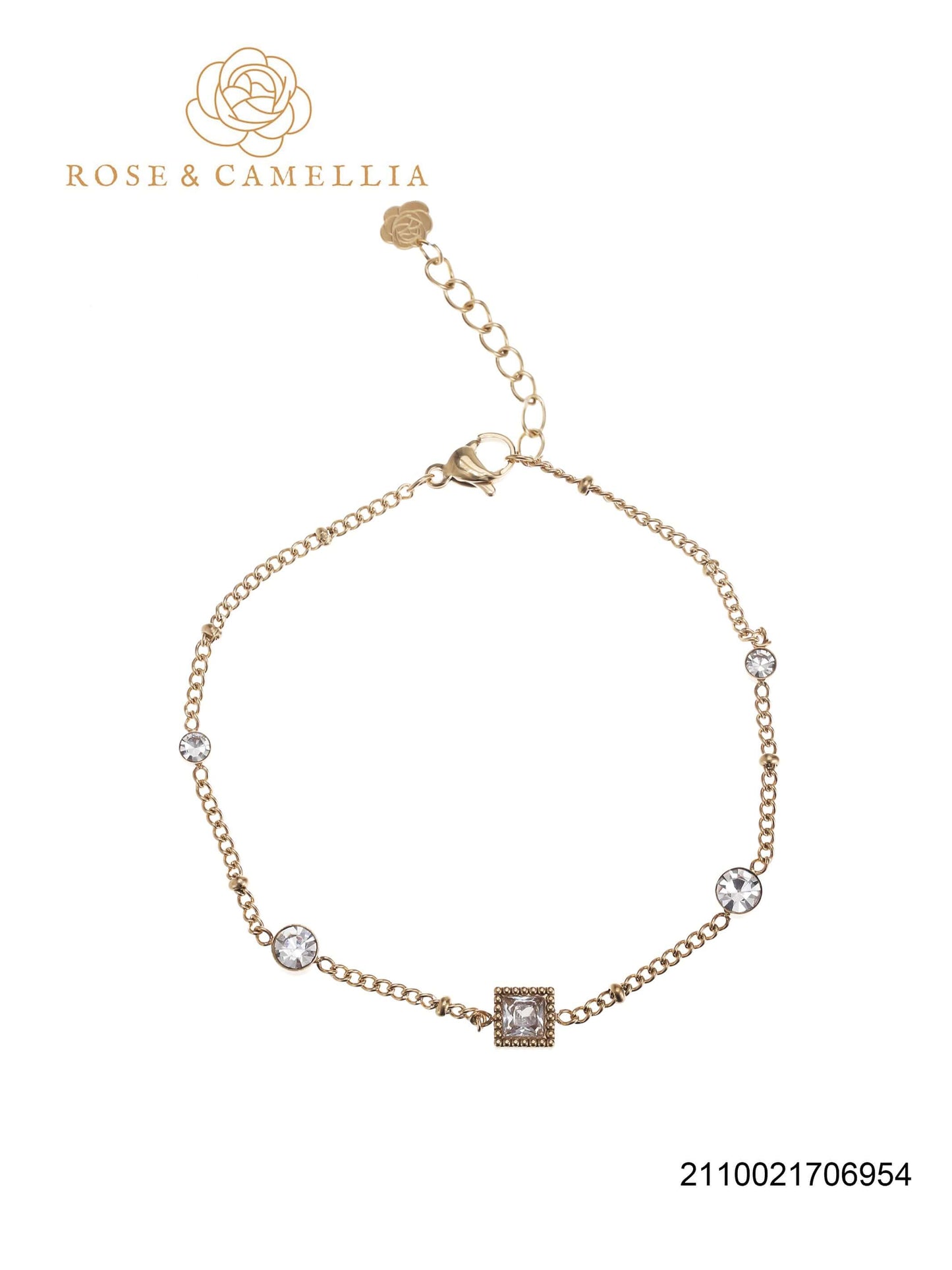 Sieraden Rose & Camellia Armband goud, Fantasy Collectie