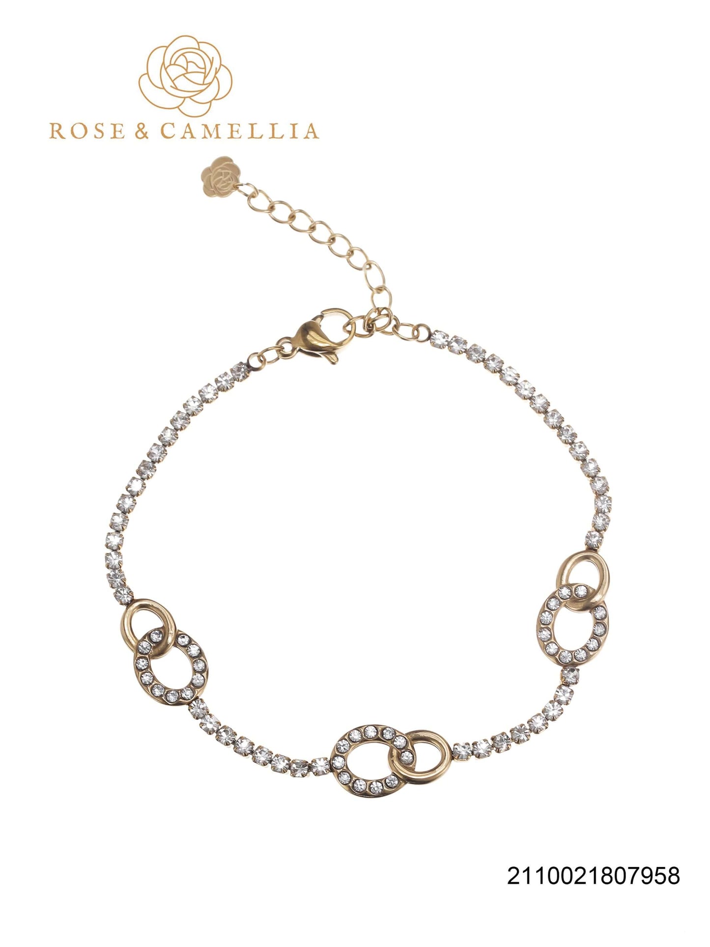 Sieraden Rose & Camellia Armband goud, Fantasy Collectie