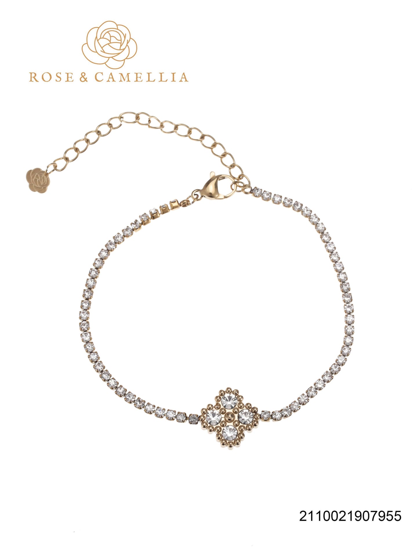 Sieraden Rose & Camellia Armband goud, Fantasy Collectie