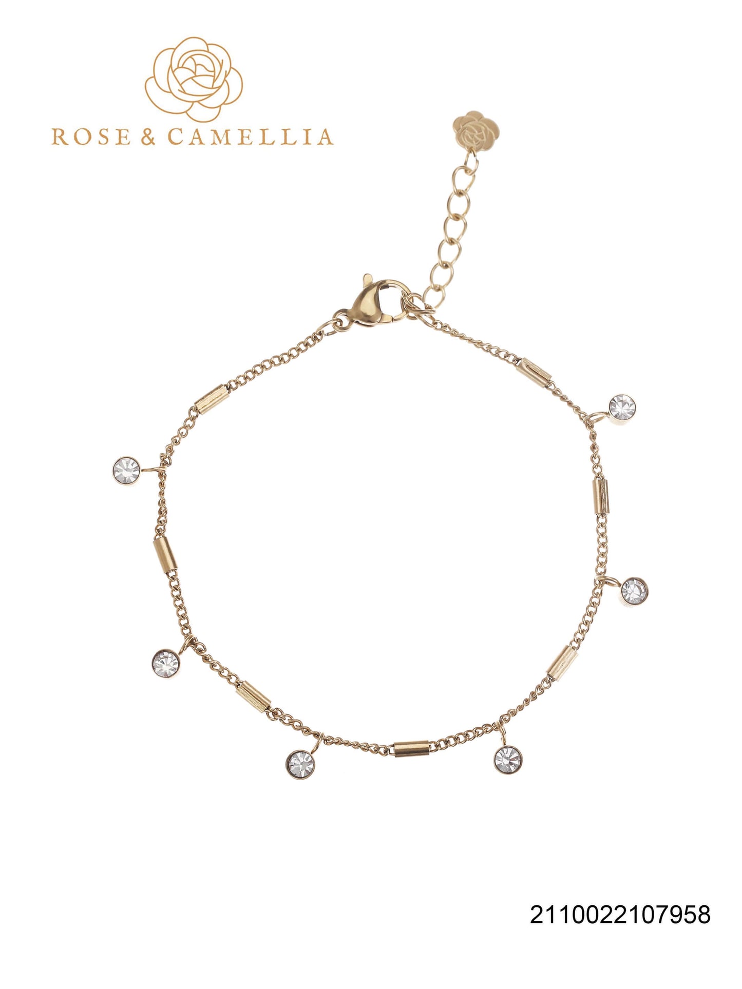 Sieraden Rose & Camellia Armband goud, Fantasy Collectie