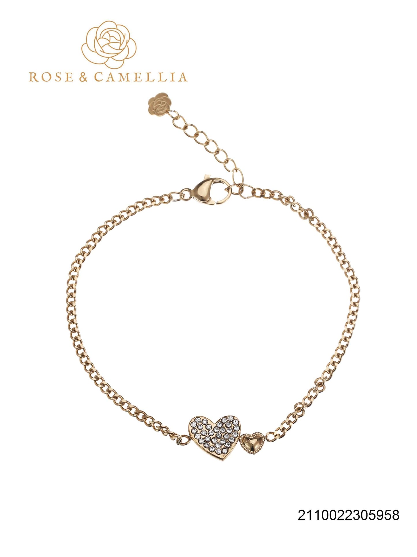 Sieraden Rose & Camellia Armband goud, Fantasy Collectie