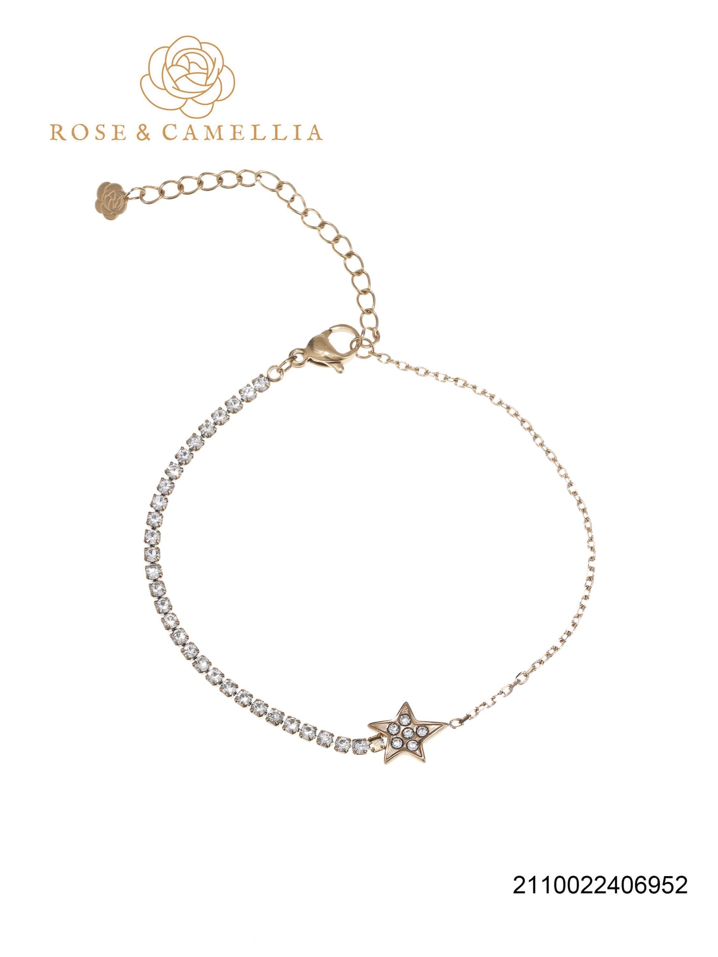 Sieraden Rose & Camellia Armband goud, Fantasy Collectie