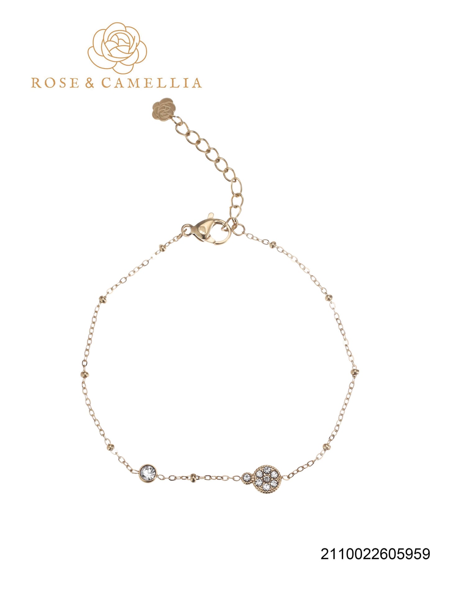 Sieraden Rose & Camellia Armband goud, Fantasy Collectie