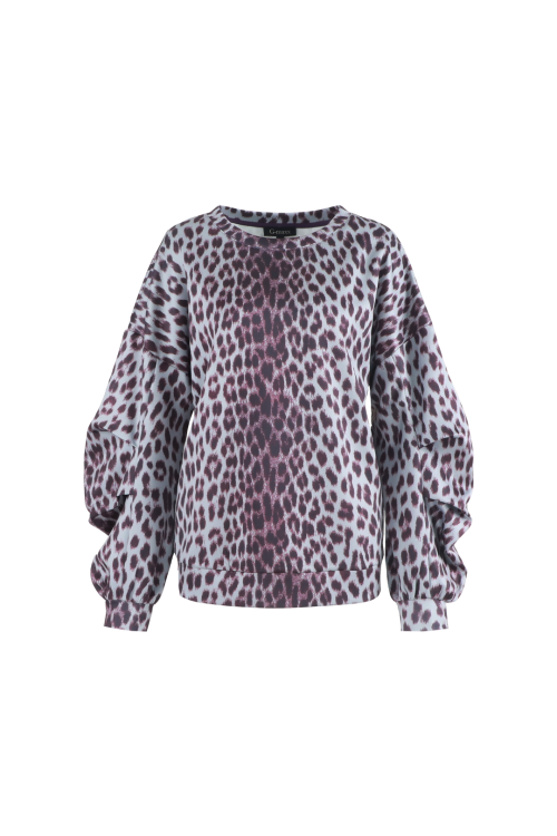 G-Maxx Longsleeve ,BRITTANY, Gray Melange/Mauve Wine