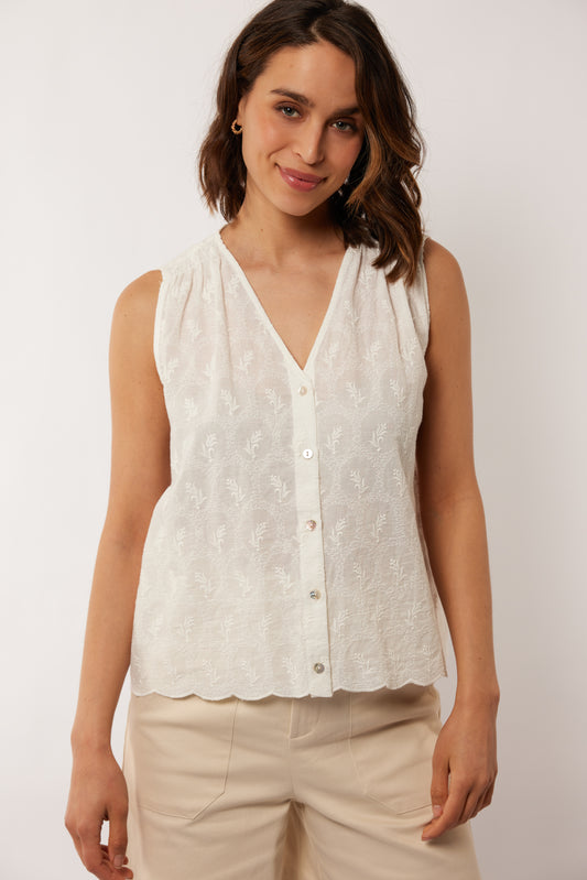 G-maxx Blouse LEONOR, Bright White