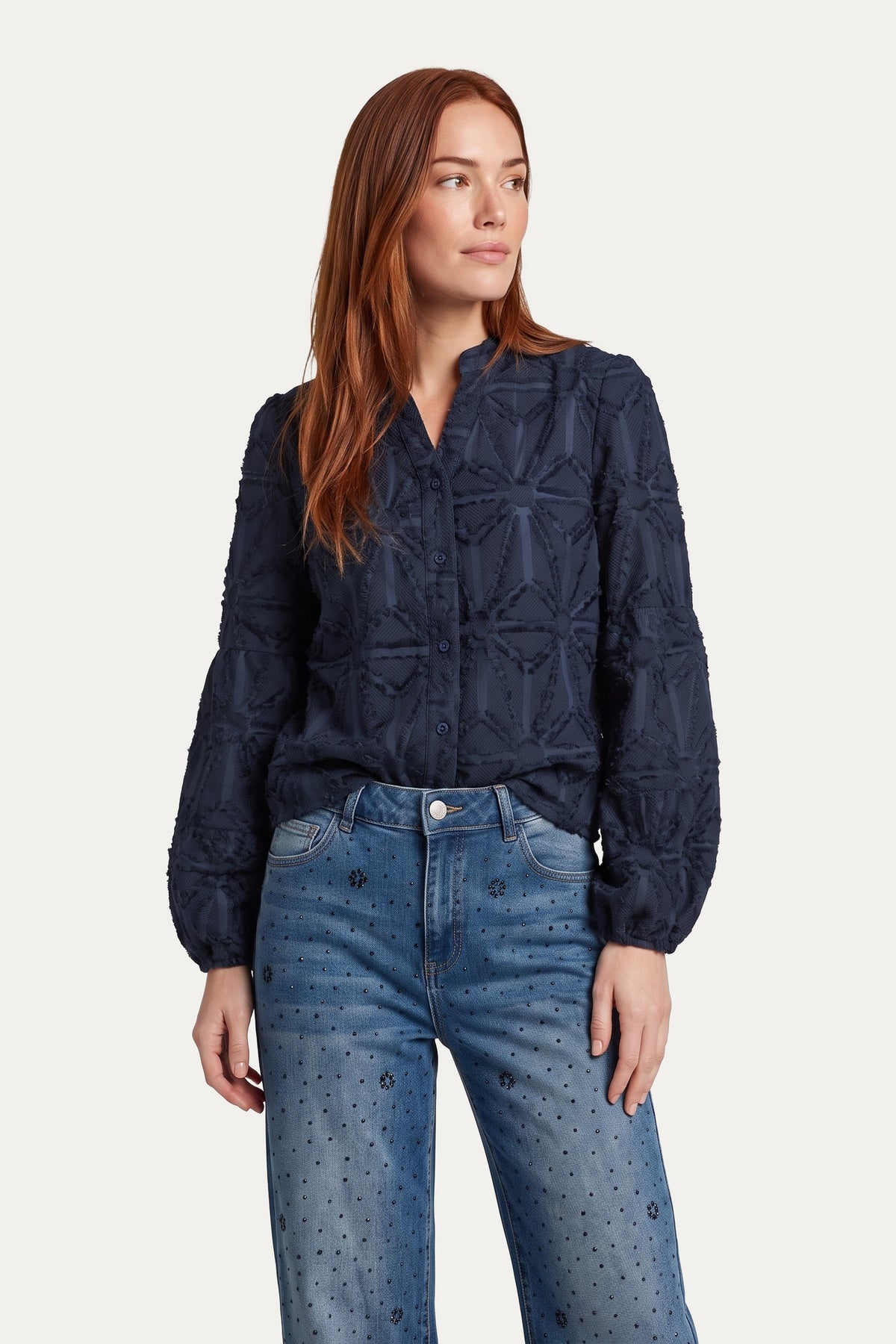 G-Maxx Blouse, ARAMINTA, Dark Blue