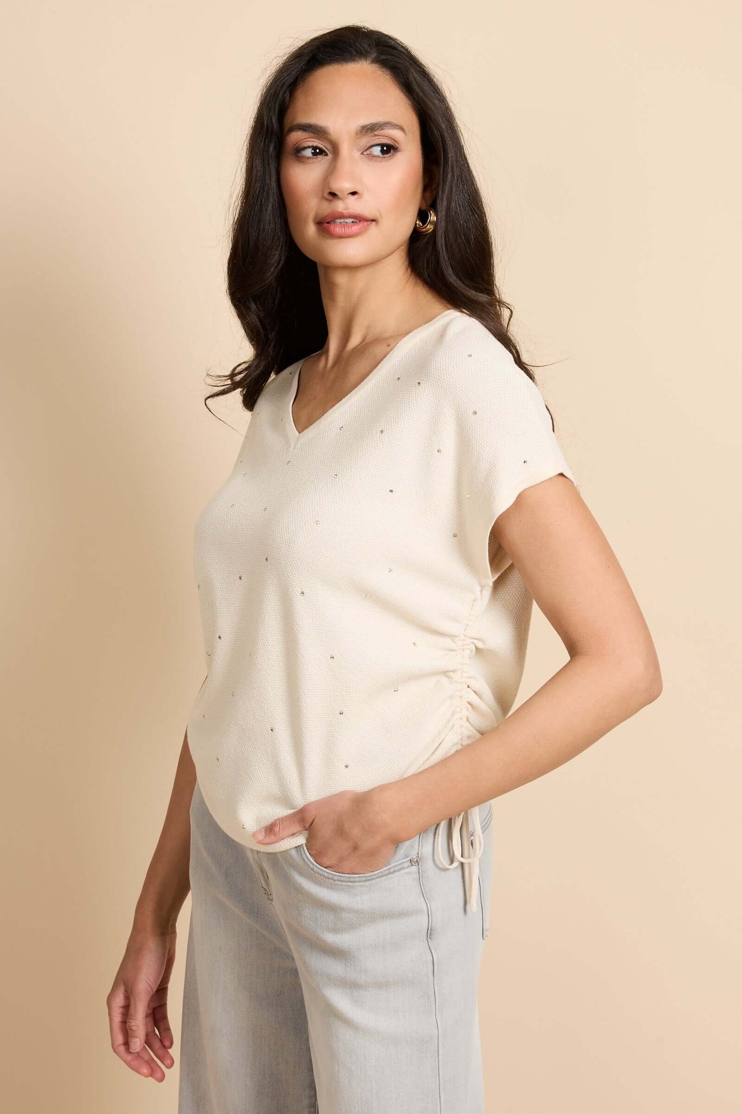 G-maxx, Kiska knitting top,Sand