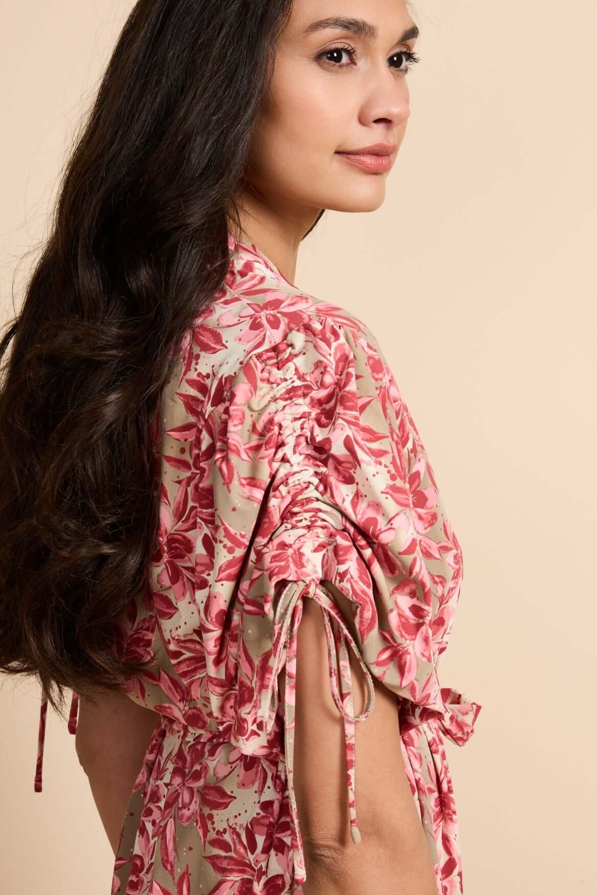 G-maxx, Jurk Evania, Sand/Pretty Pink