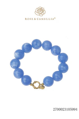 Rose & Camillia, Chunky armband, Blauw