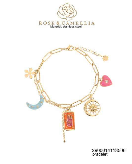 Sieraden Rose & Camellia Armband, goud