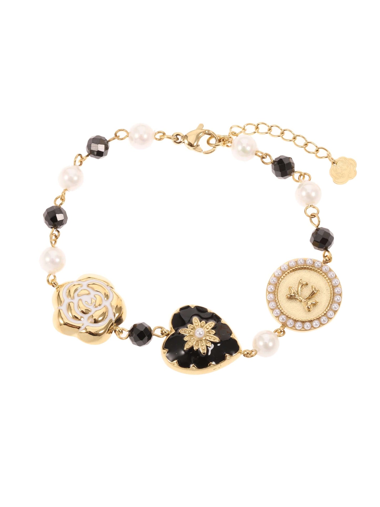 Sieraden Rose & Camellia Armband, Vintage Collectie goud