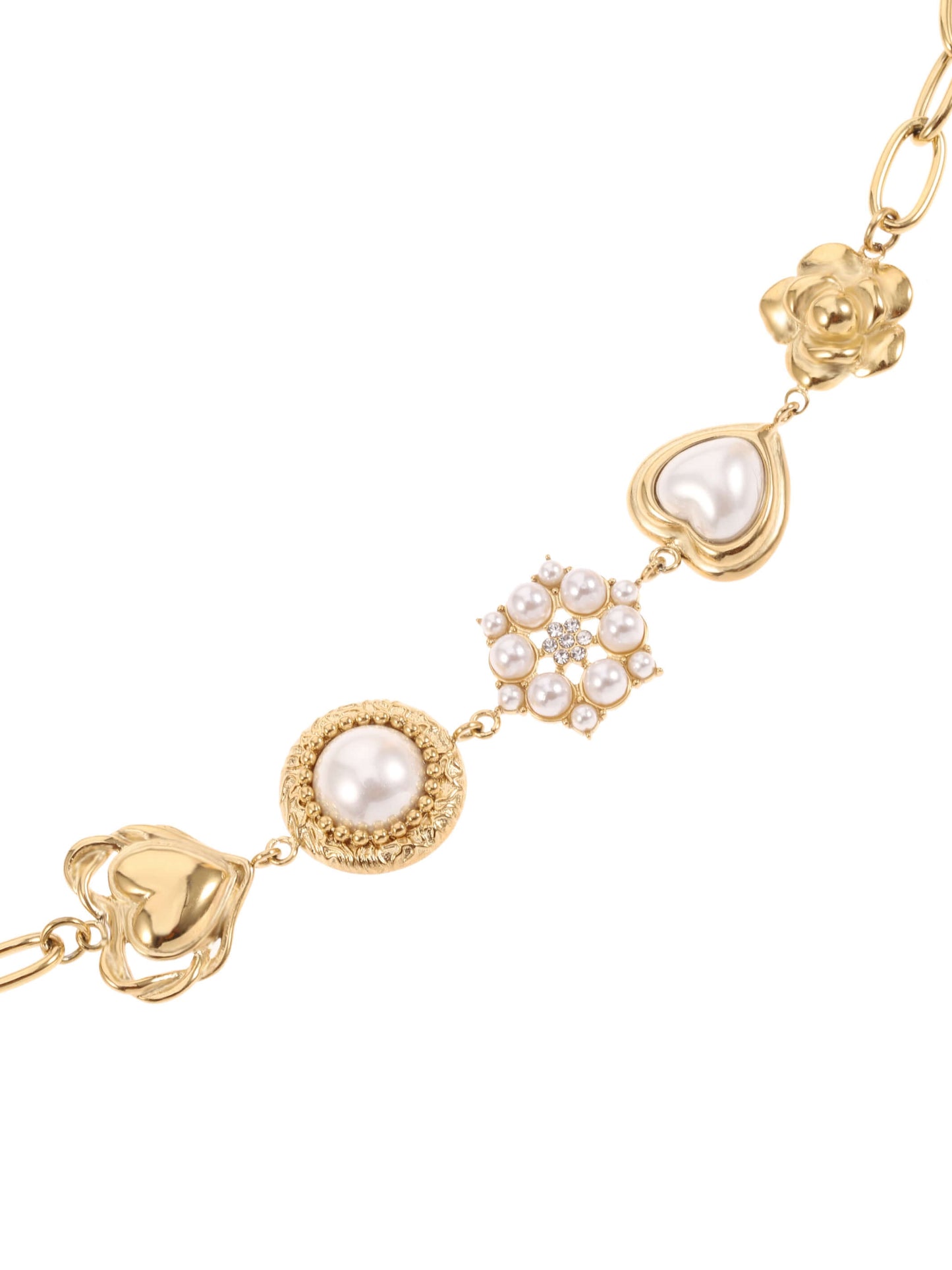 Sieraden Rose & Camellia Armband, Vintage Collectie goud