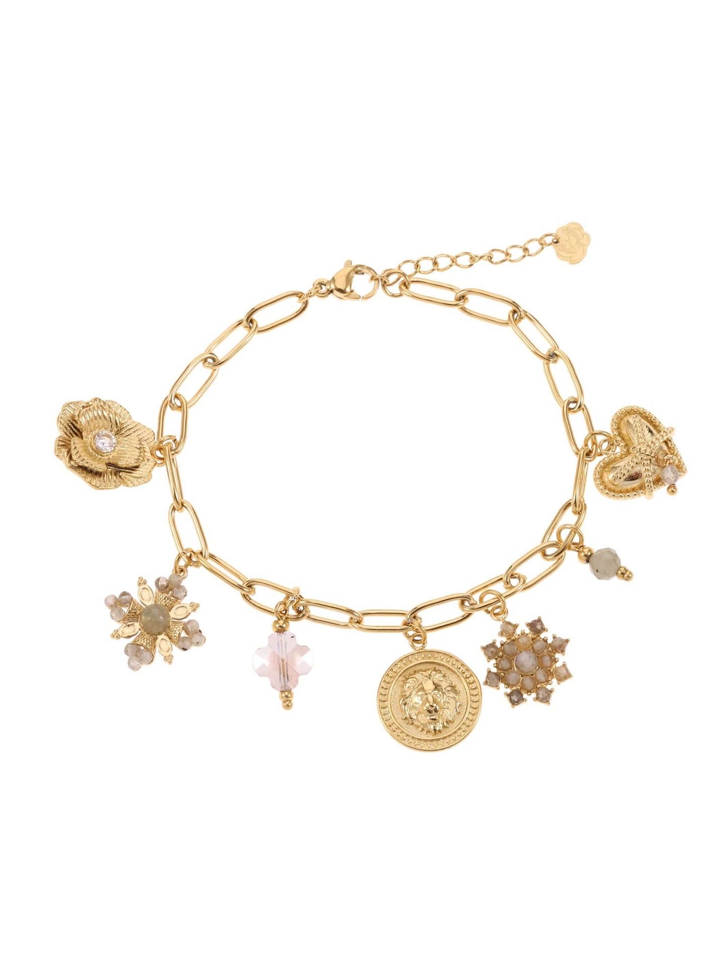 Sieraden Rose & Camellia Armband, Vintage Collectie goud